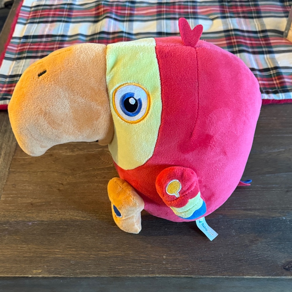 Baby First Larry the Parrot. Colorful Plush Parrot Stuffed Animal